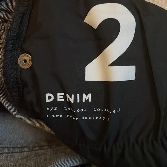 Current Elliott Skinny Jeans Distressed Ankle Black 28x26 - Picture 9 of 11